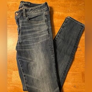 American Eagle Outfitters Dark Blue Stretch Jeans